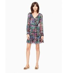Kate Spade Metallic Multi Dot Mini Dress
